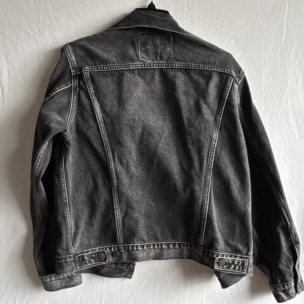 Levi Strauss & Co. Men’s Black Jean Jacket Button Front Pockets M 36"